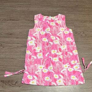 Lilly Pulitzer Pink Butterfly and Daisy Kids Dress